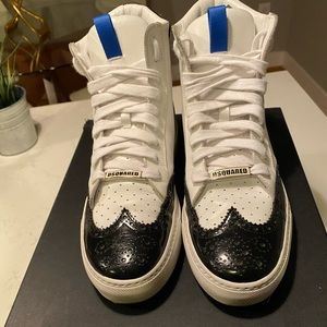 DSquared2 Abrasivato Leather Men Sneakers